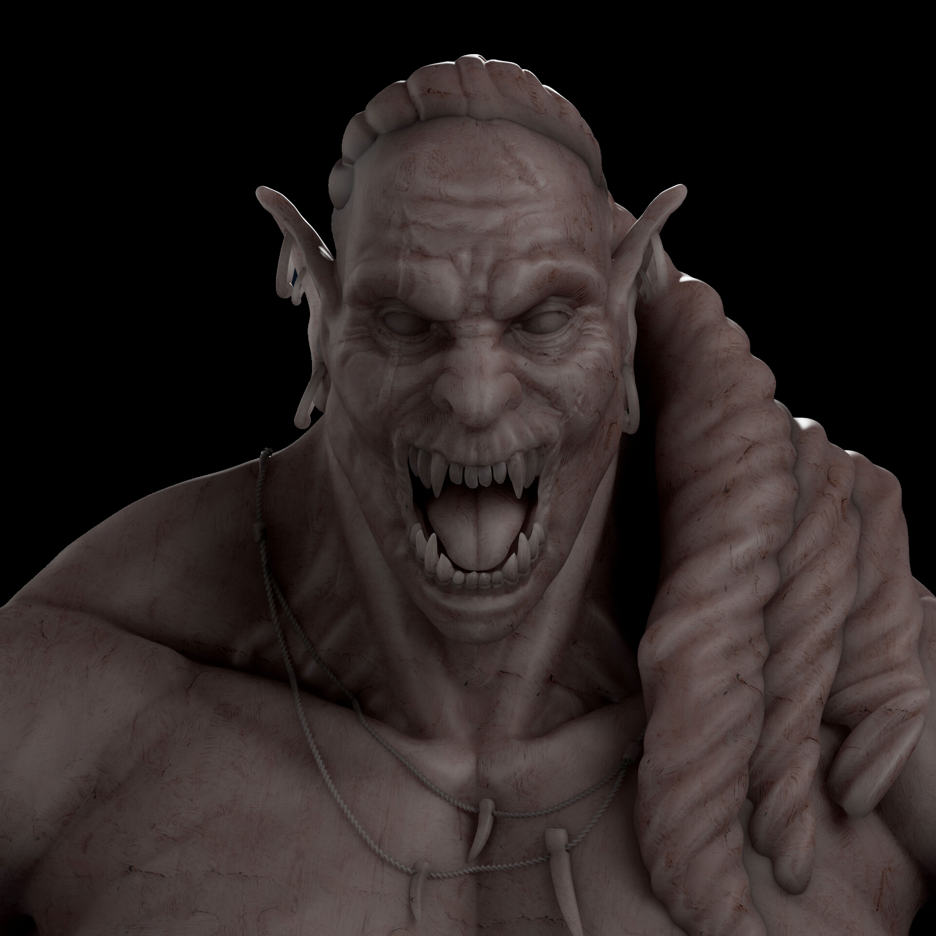 Orc creature sculpt by Sugamoviyam